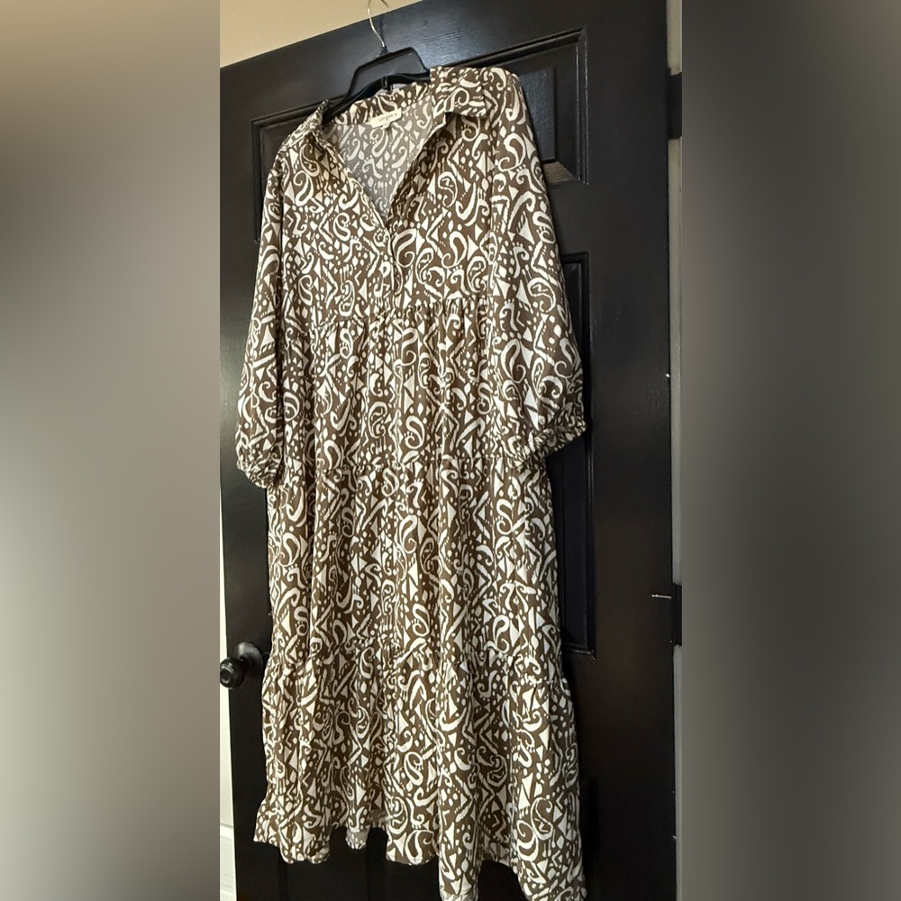 Umgee Plus Size Midi Dress